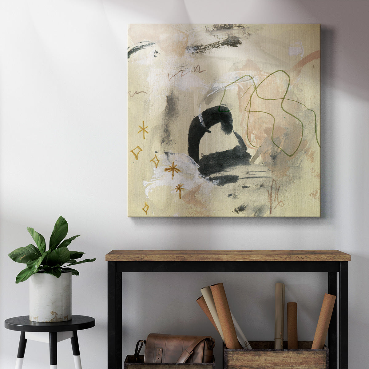 Winking Stars III-Premium Gallery Wrapped Canvas - Ready to Hang