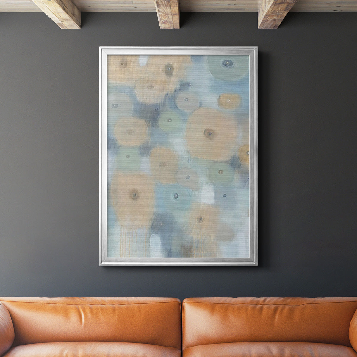 Spinning Wheels I - Modern Framed Canvas Print