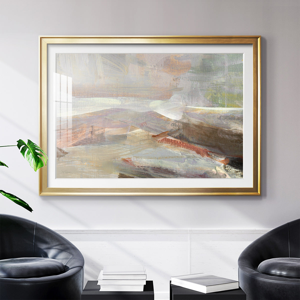 Distant Canyon - Modern Framed Art Print
