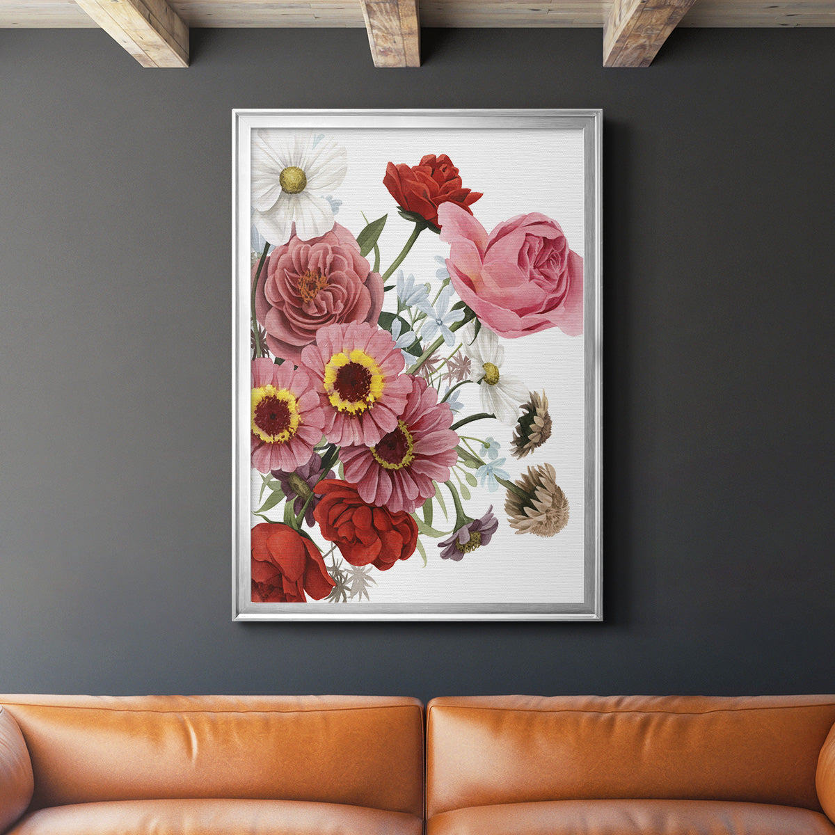 Modern Arrangement I - Modern Framed Canvas Print