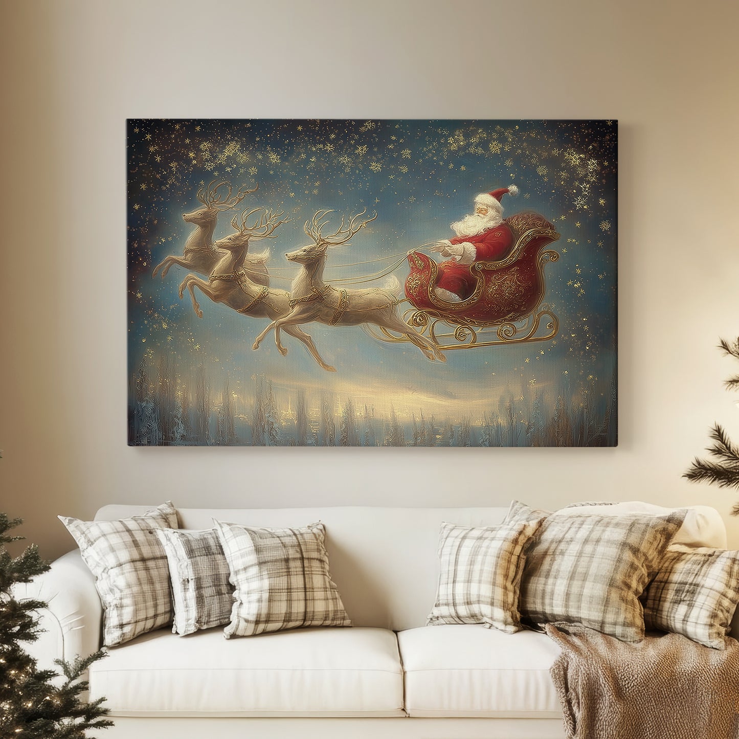Night of Soft Linen Dawn - Canvas Art Print