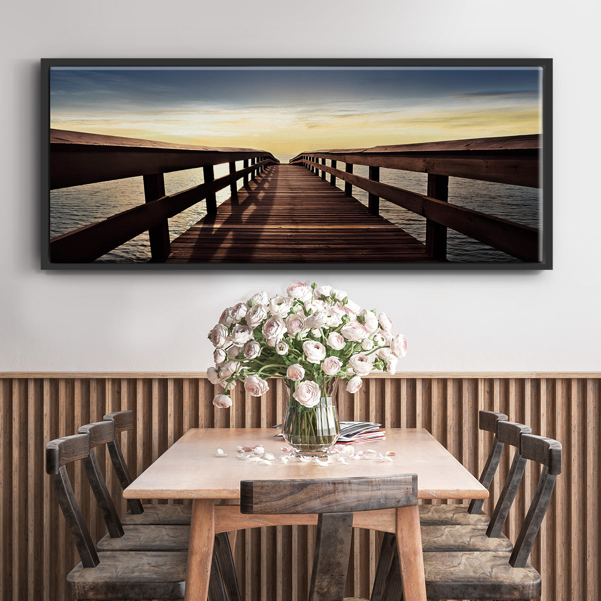 Naples Cove - Floater Framed Canvas Print
