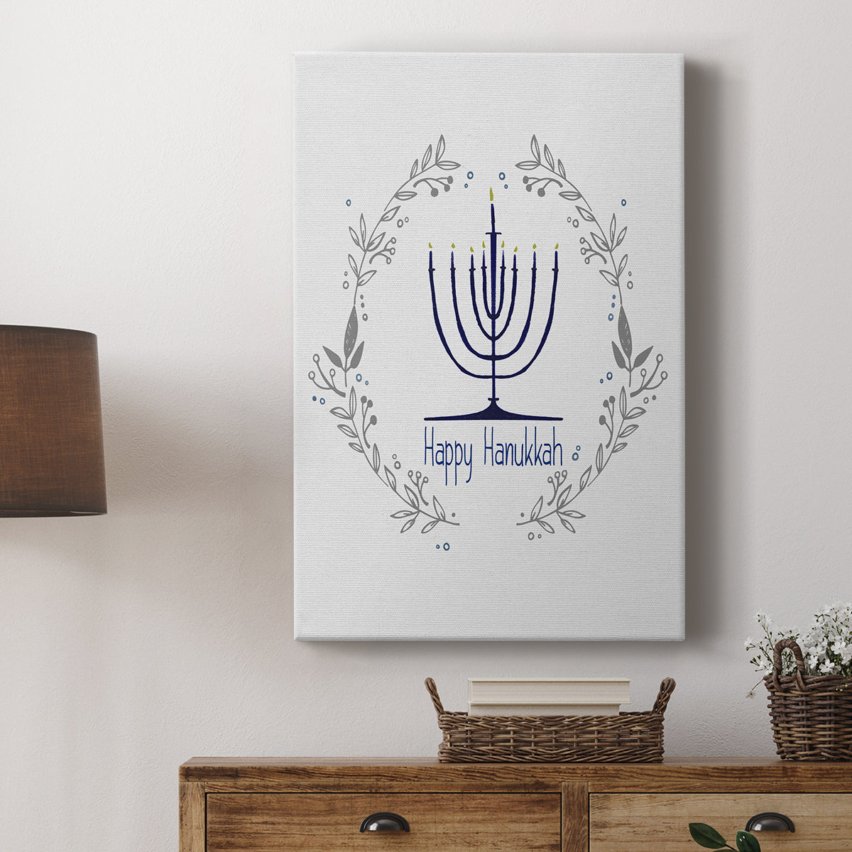 Happy Hanukkah II - Canvas Art Print