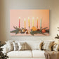 Twilight of Tinsel-Gold Snow - Canvas Art Print