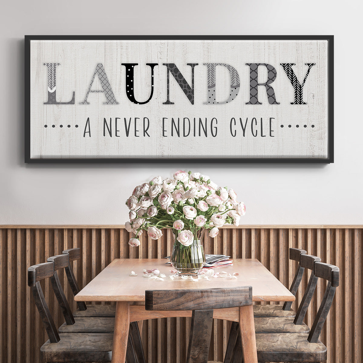 Never Ending - Floater Framed Canvas Print
