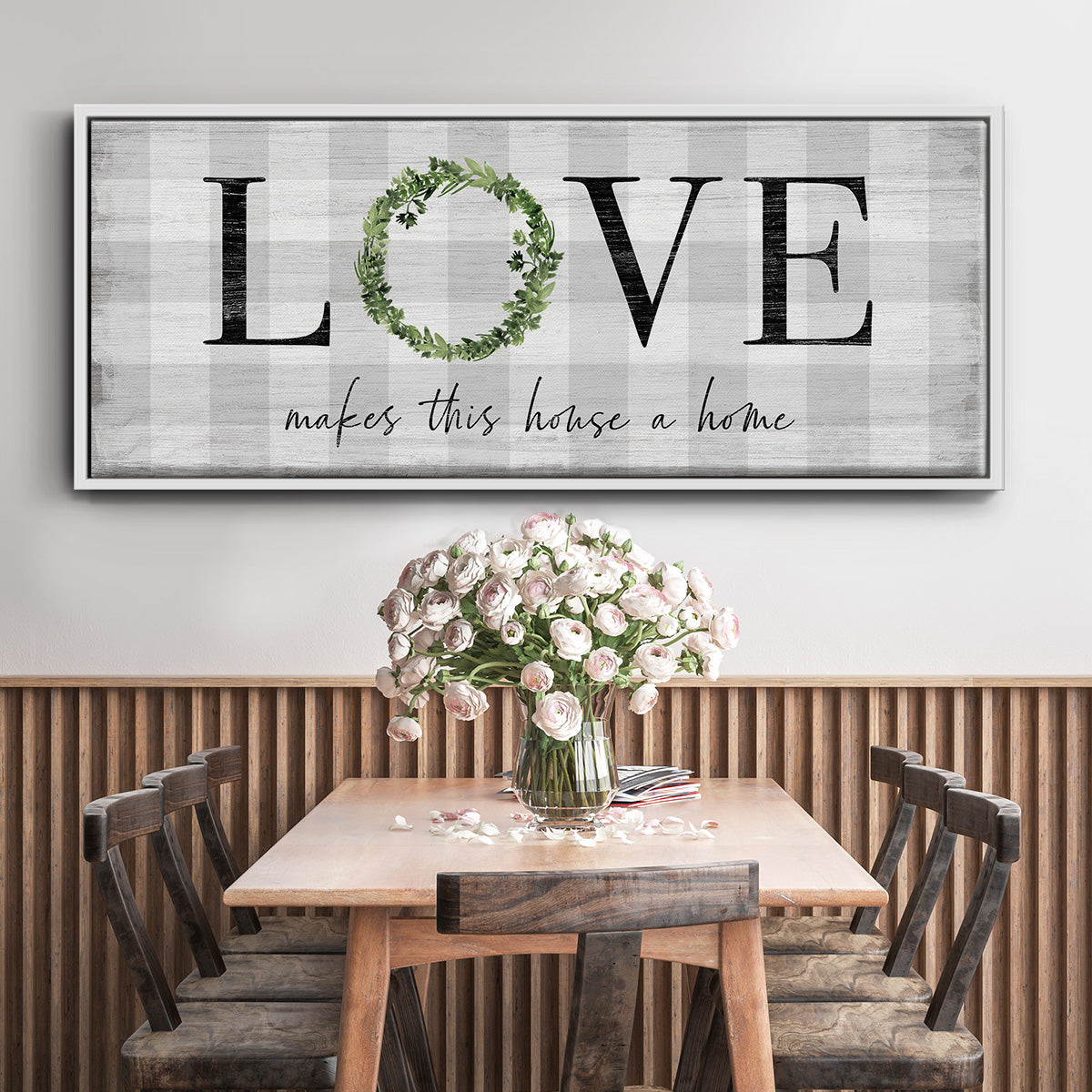Makes This House A Home - Floater Framed Canvas Print