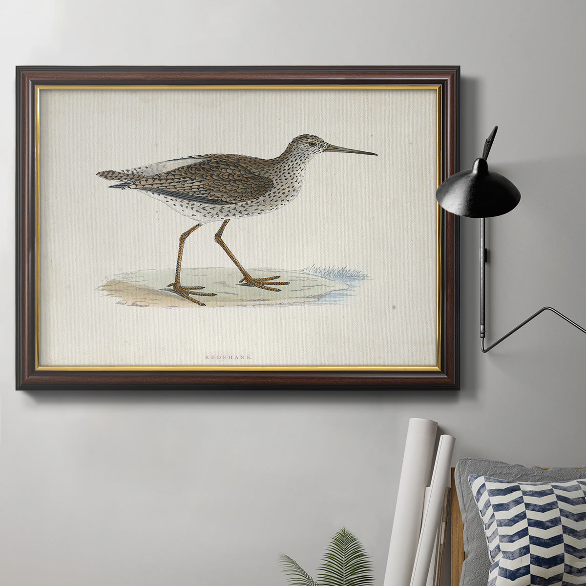 Morris Sandpipers V Premium Framed Canvas- Ready to Hang