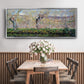 The Banks of the River Epte in Springtime, 1885 - Floater Framed Canvas Print