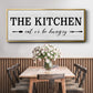 Eat Or Be Hungry - Floater Framed Canvas Print