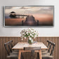 Early Morning Maldives - Floater Framed Canvas Print