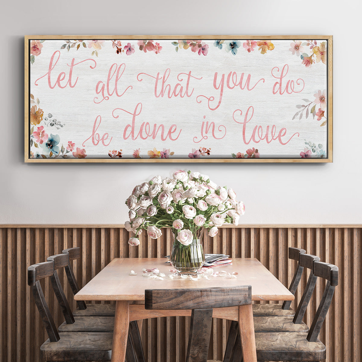 Done In Love - Floater Framed Canvas Print