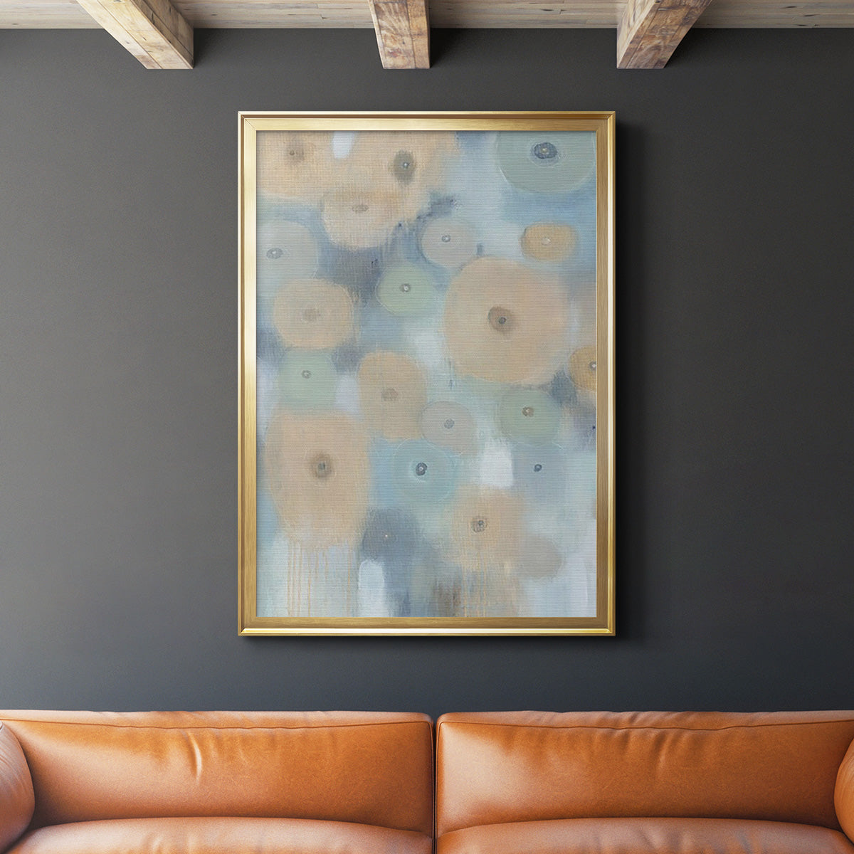 Spinning Wheels I - Modern Framed Canvas Print