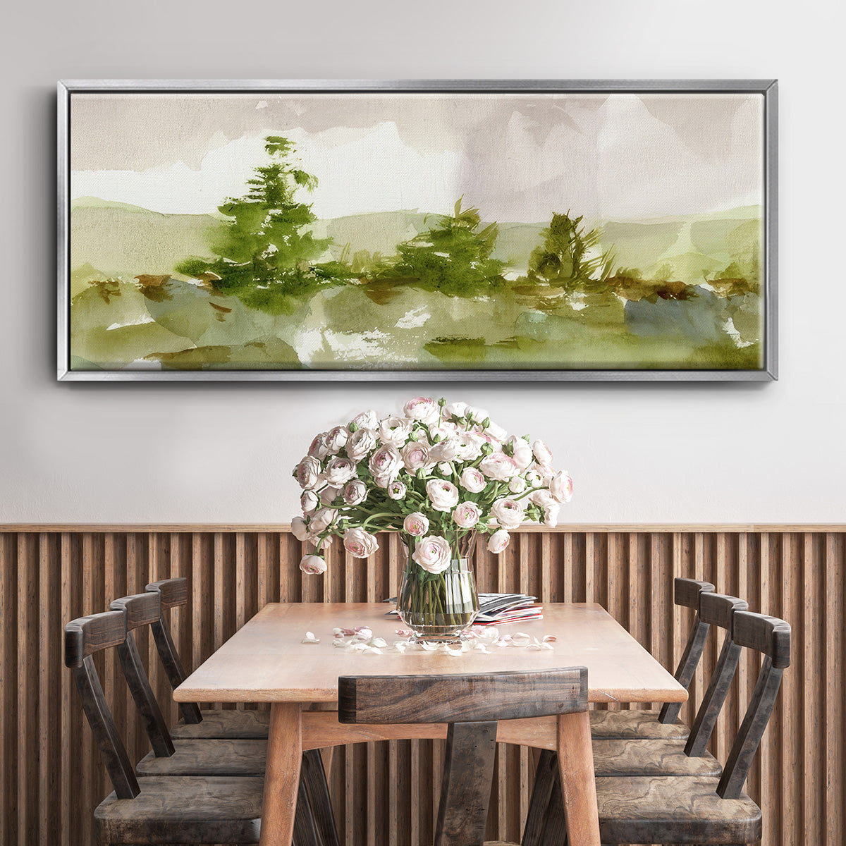 Morning Retreat I - Floater Framed Canvas Print