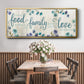Food Family Love - Floater Framed Canvas Print