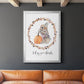 Harvest Home Bunny - Modern Framed Canvas Print