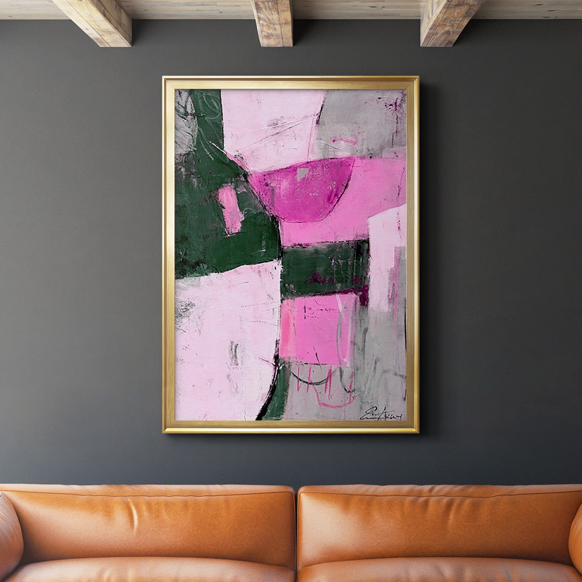 Party Mixer I - Modern Framed Canvas Print