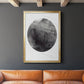 Graphite Moon I - Modern Framed Canvas Print
