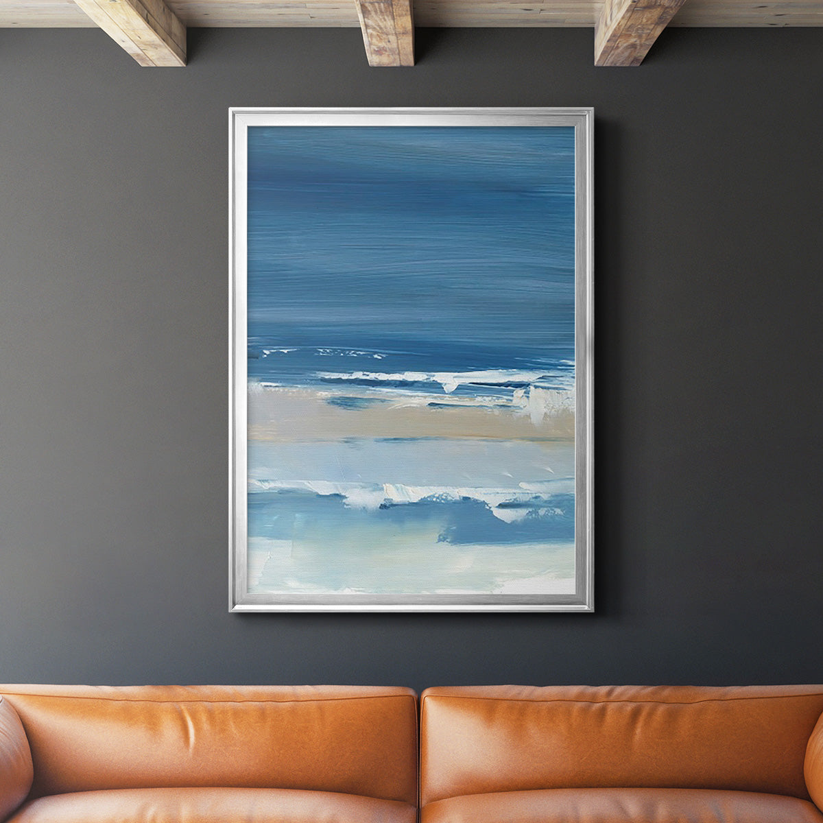 Coastal Colors II - Modern Framed Canvas Print