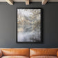 Misty Lake - Modern Framed Canvas Print