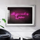 Neon Love I - Modern Framed Art Print