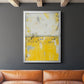 Yellow Bound - Modern Framed Canvas Print