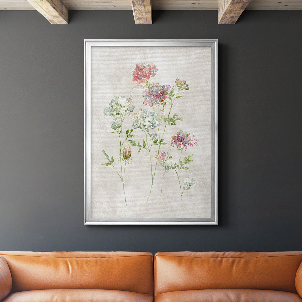 Soft Lace I - Modern Framed Canvas Print