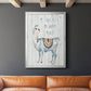 Llama Happy Place - Modern Framed Canvas Print