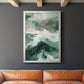 Crashing II - Modern Framed Canvas Print
