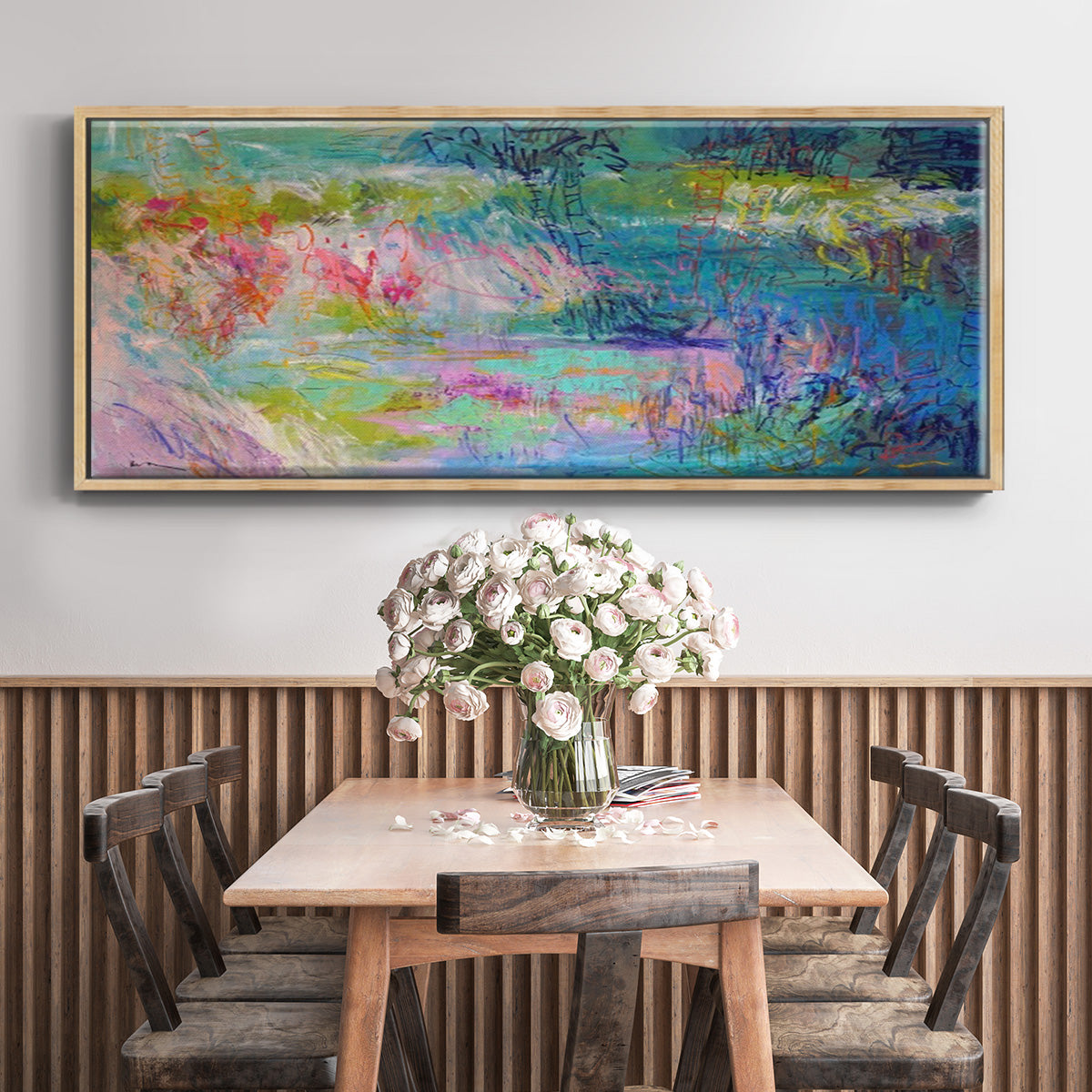 Floating on a Dream - Floater Framed Canvas Print