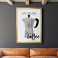 Begins After Coffee - Modern Framed Canvas Print