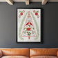 Christmas Folk Tree - Modern Framed Canvas Print