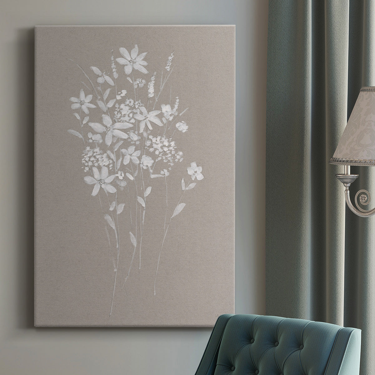 Delicate Botanicals II Premium Gallery Wrapped Canvas - Ready to Hang