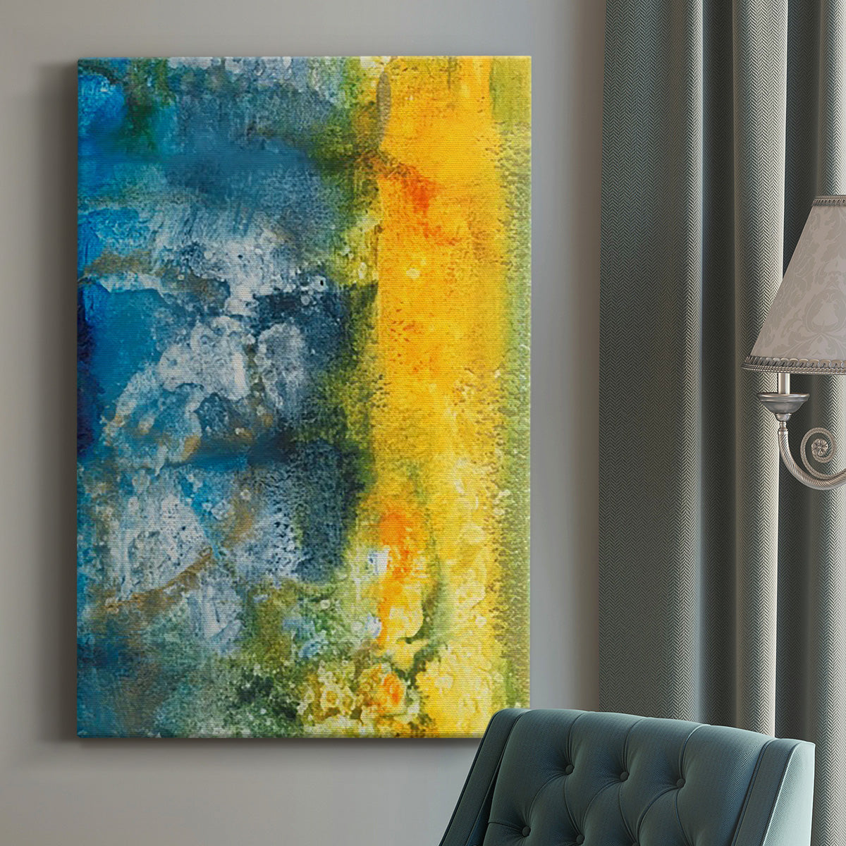 Aquatic Energy II Premium Gallery Wrapped Canvas - Ready to Hang