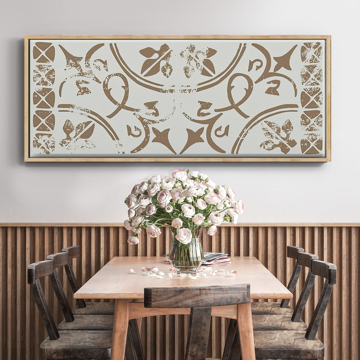 Ceramic Tile Collection D - Floater Framed Canvas Print