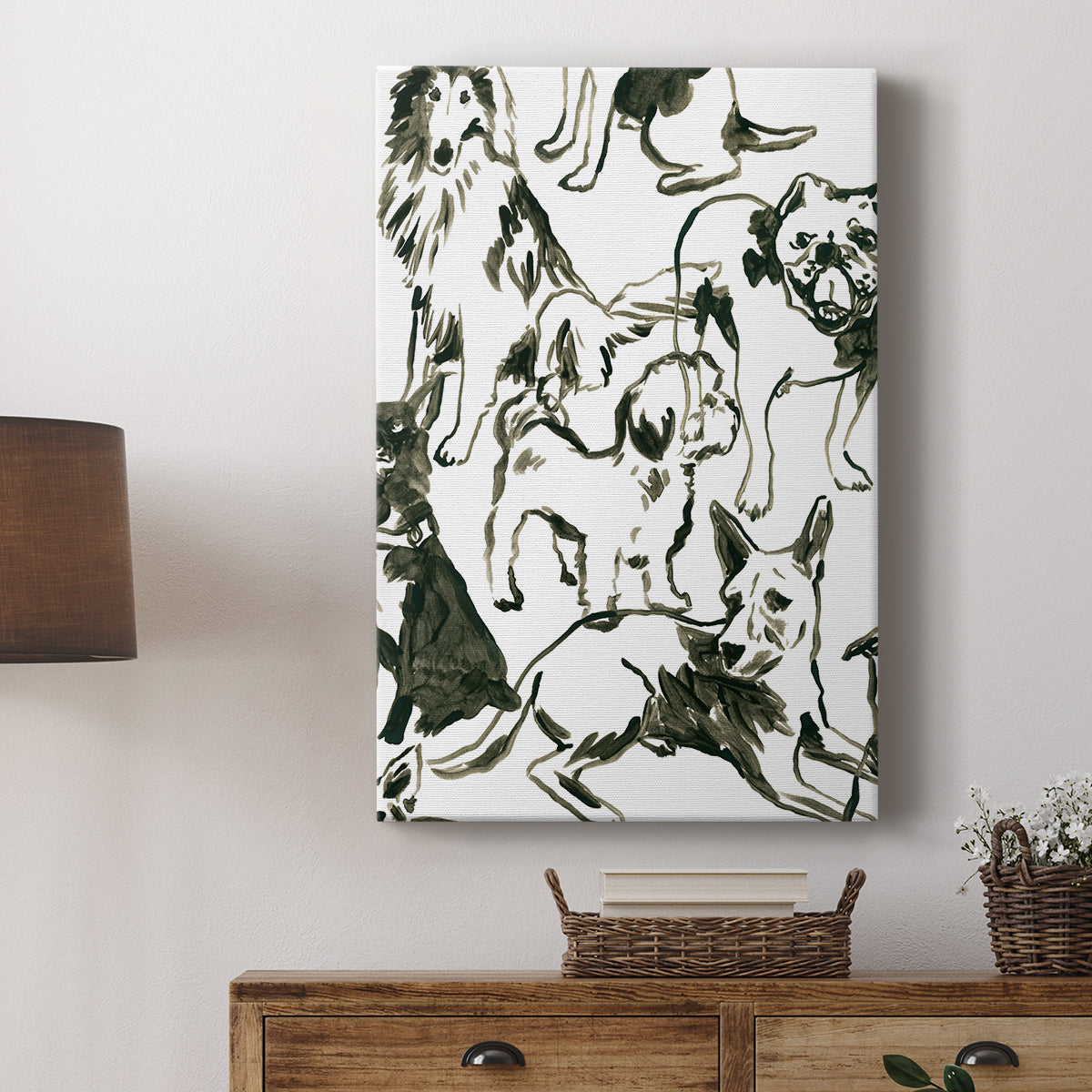 Canine Collage I - Canvas Art Print