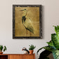 Gold Crane at Dusk II - Premium Canvas Framed in Barnwood - Ready to Hang