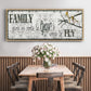 Family Gives Us - Floater Framed Canvas Print
