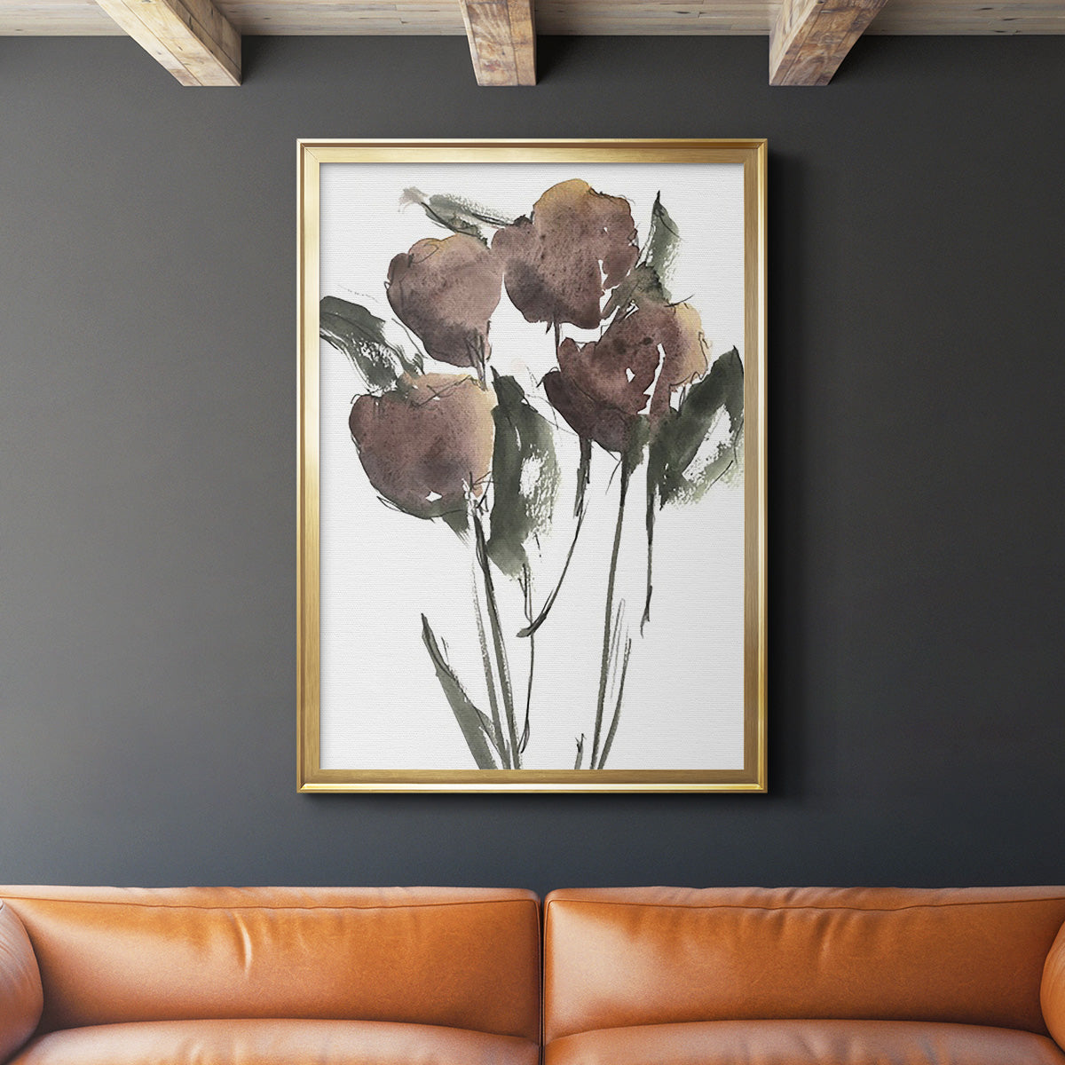 Growing Wild II - Modern Framed Canvas Print