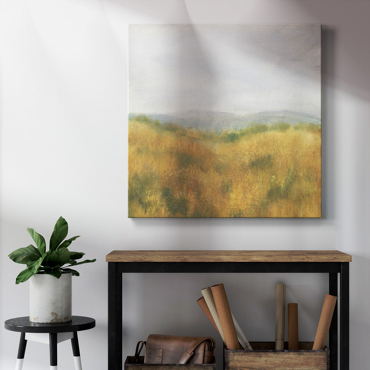 Wheat Fields I-Premium Gallery Wrapped Canvas - Ready to Hang