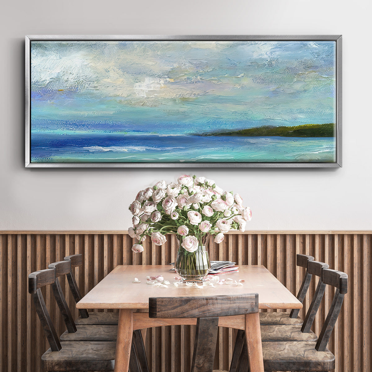 Island Inlet - Floater Framed Canvas Print