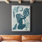 Moon Gazer IV - Modern Framed Canvas Print