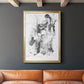 Graphite Abstract I - Modern Framed Canvas Print