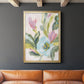 Floral Breeze Fresco  II - Modern Framed Canvas Print