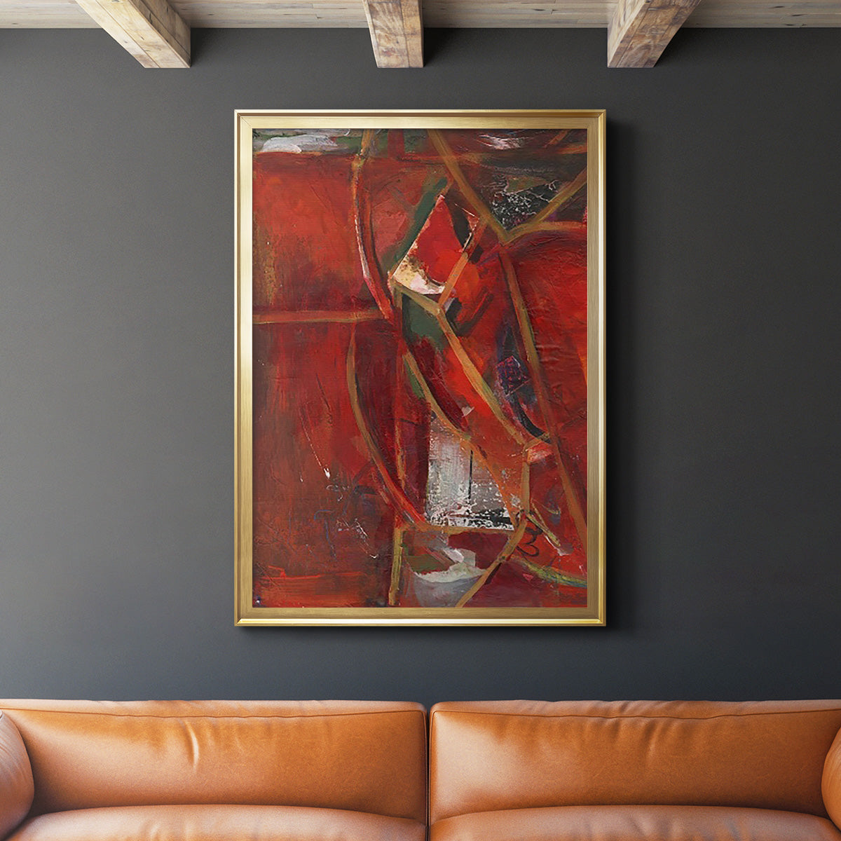 City Life II - Modern Framed Canvas Print