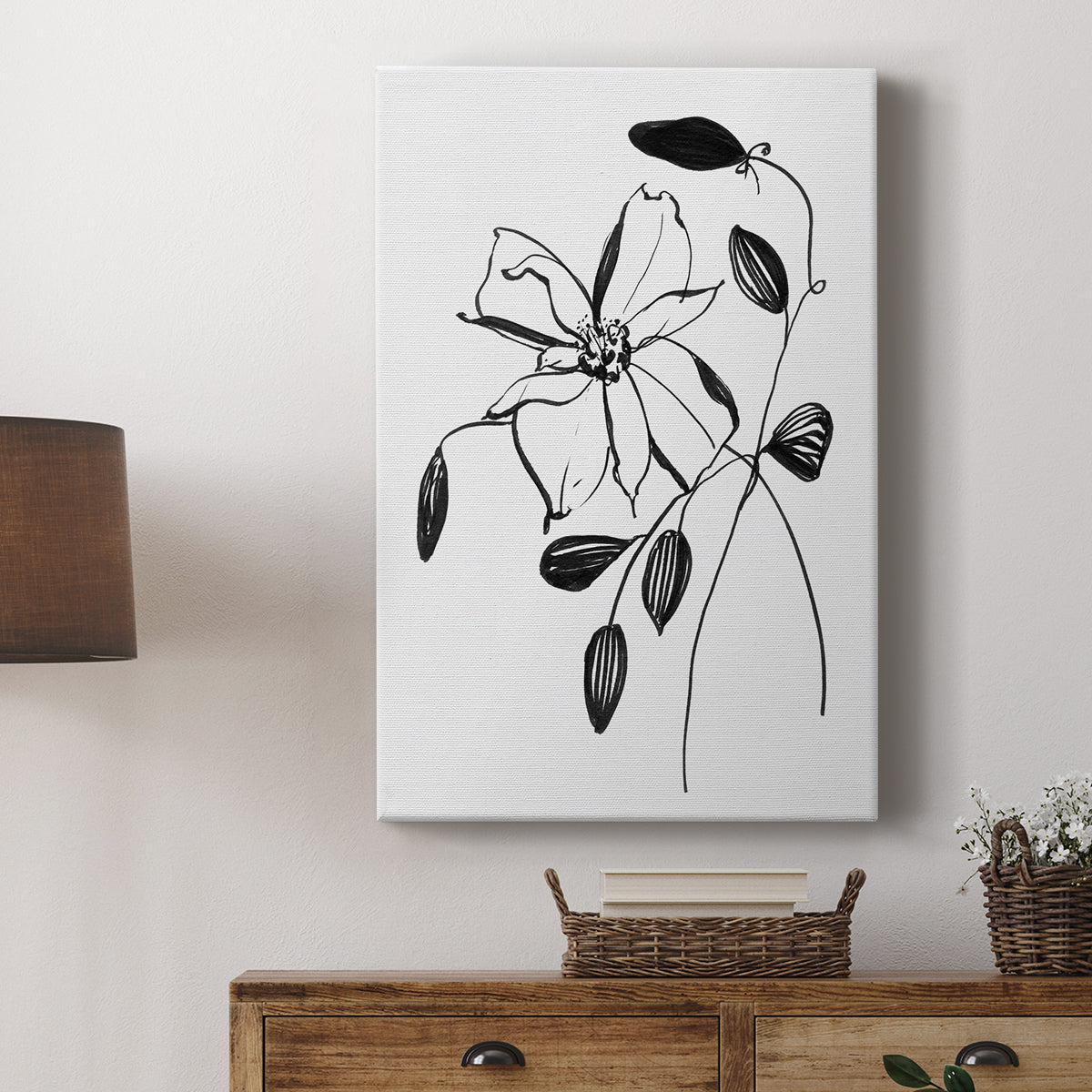 Wild Clematis II - Canvas Art Print