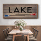 Lake Paddles - Floater Framed Canvas Print