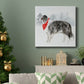 Christmas Cats and Dogs IV-Premium Gallery Wrapped Canvas - Ready to Hang