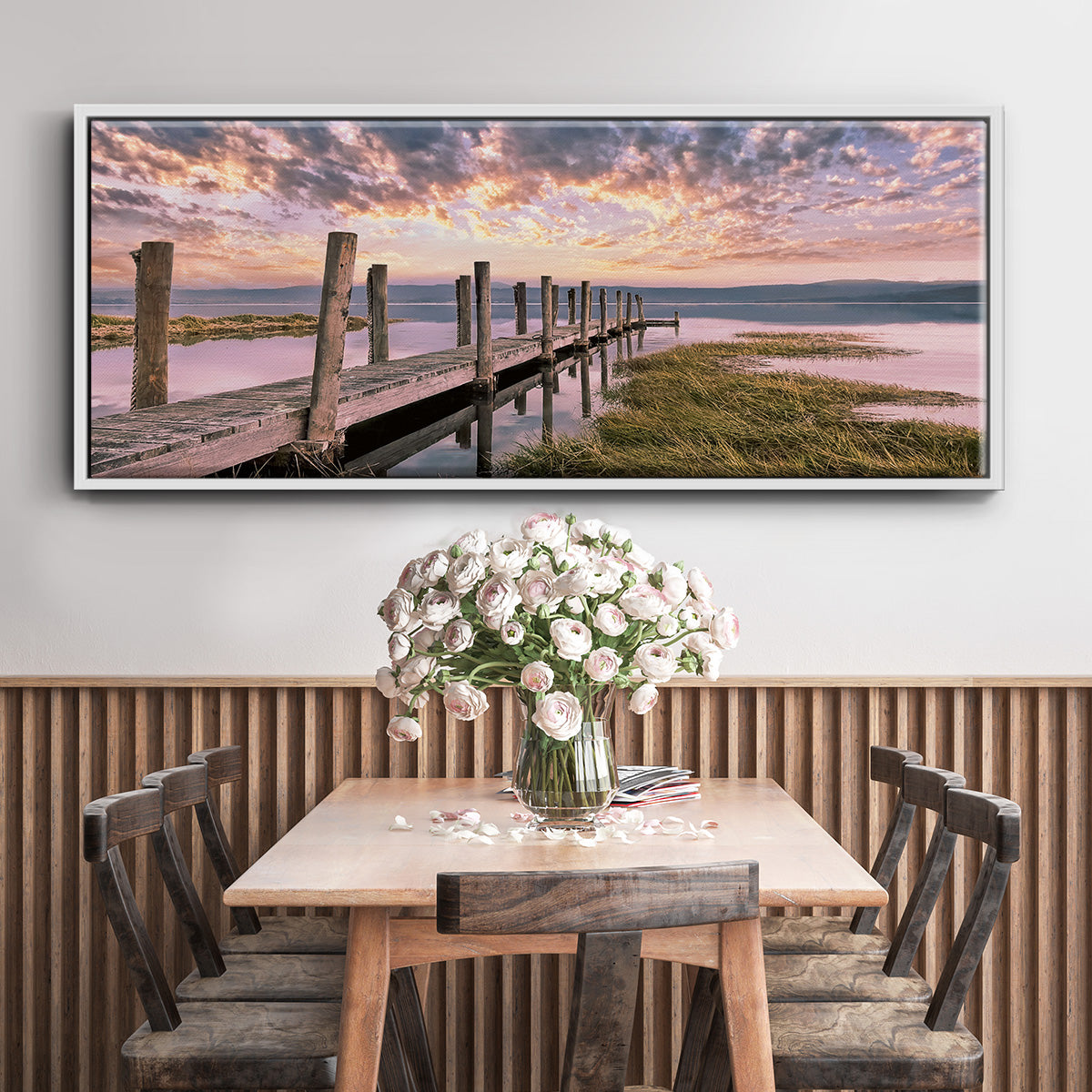 Sky - Floater Framed Canvas Print