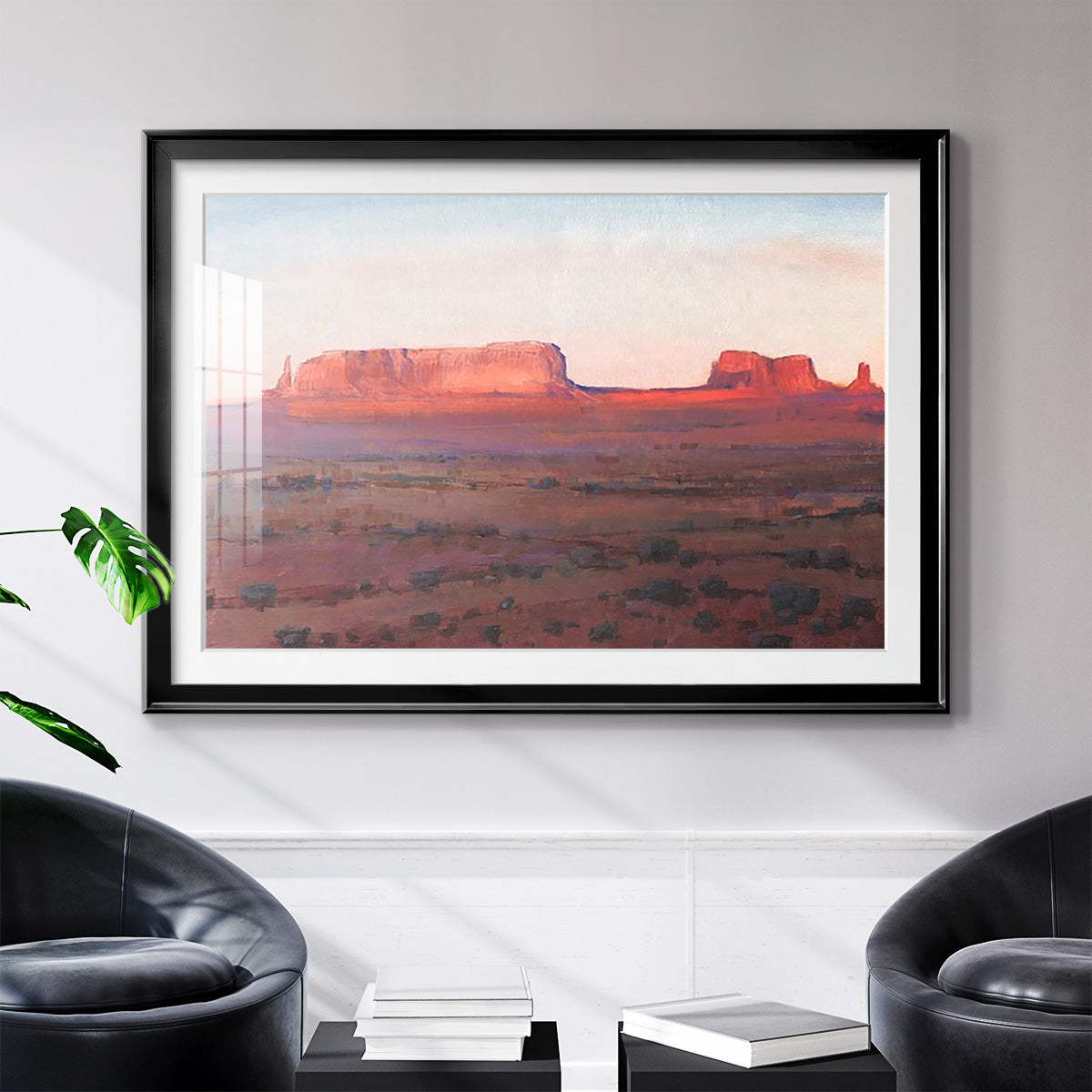 Red Rocks at Dusk I - Modern Framed Art Print