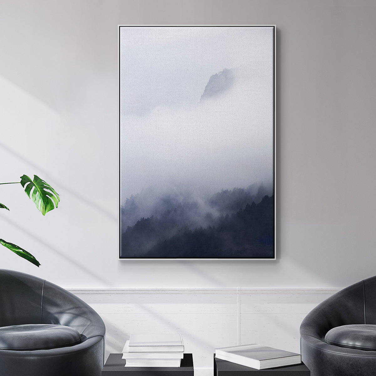 Above the Clouds - Floater Framed Canvas Print